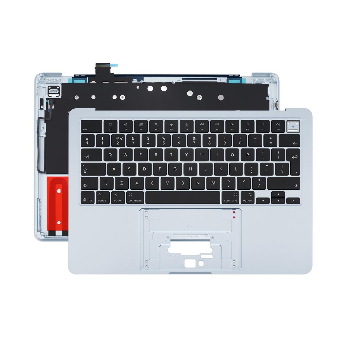 MacBook Air 13" M4 2025 A3240 Top Case Palmrest with UK Keyboard & Backlight - Image 4