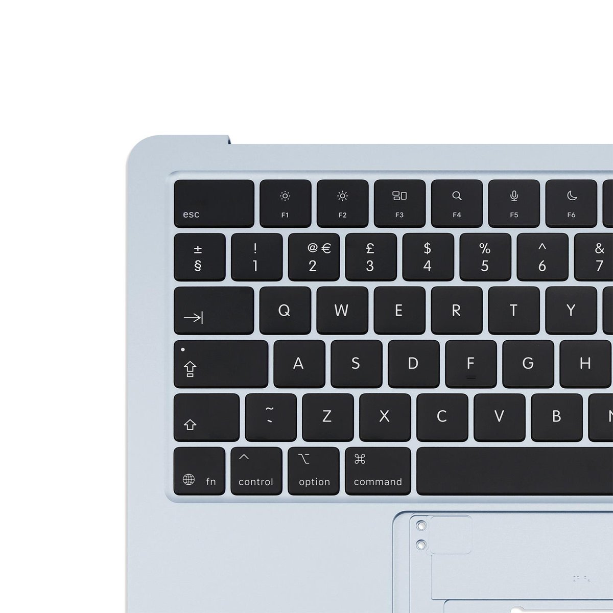 MacBook Air 13" M4 2025 A3240 Top Case Palmrest with UK Keyboard & Backlight - Image 10